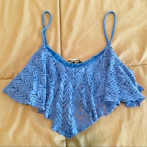 Lace crop top! Never worn